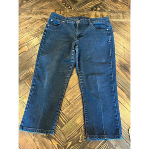 Bandolina Jeans Missy Women 16 Plus Size Dark Capri Transitional Fall Stretch